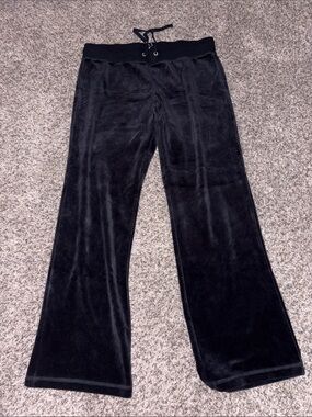 Black Velour Lounge Pants